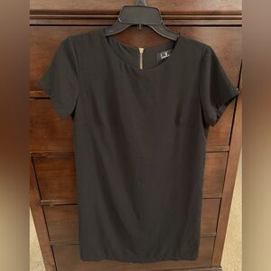 LULU’s Black Shift Dress Built-in Lining Rear Back Zip Closure Women’s XS